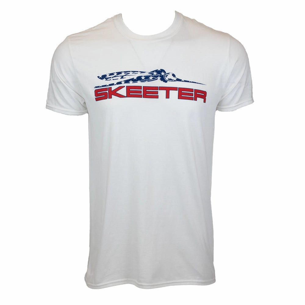 Beach Wear Chill Comfort Look Skeeter Stars Tee - White