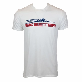 Beach Wear Chill Comfort Look Skeeter Stars Tee - White