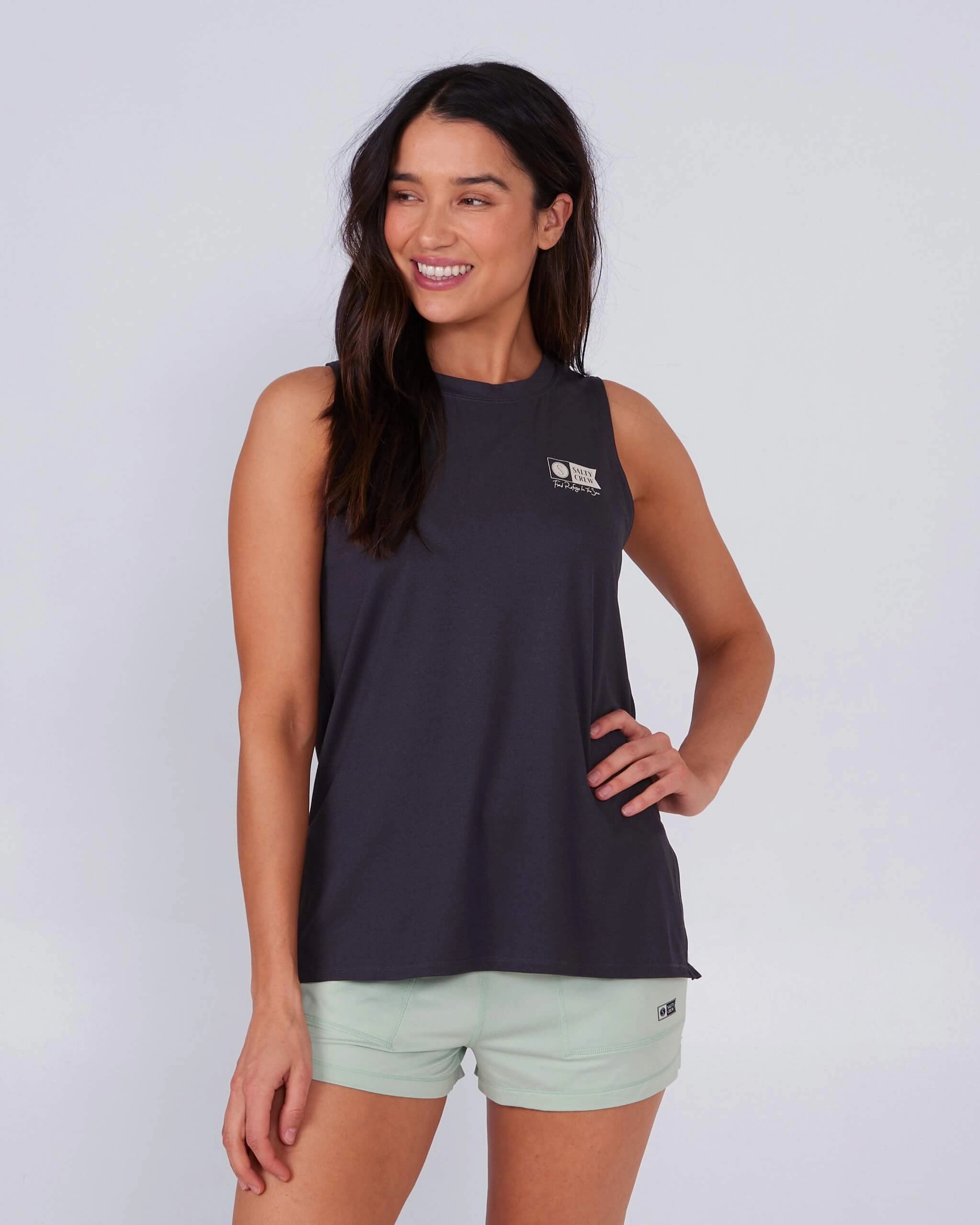 Flex Fit Armholes construction site Thrill Seekers Tank - Black