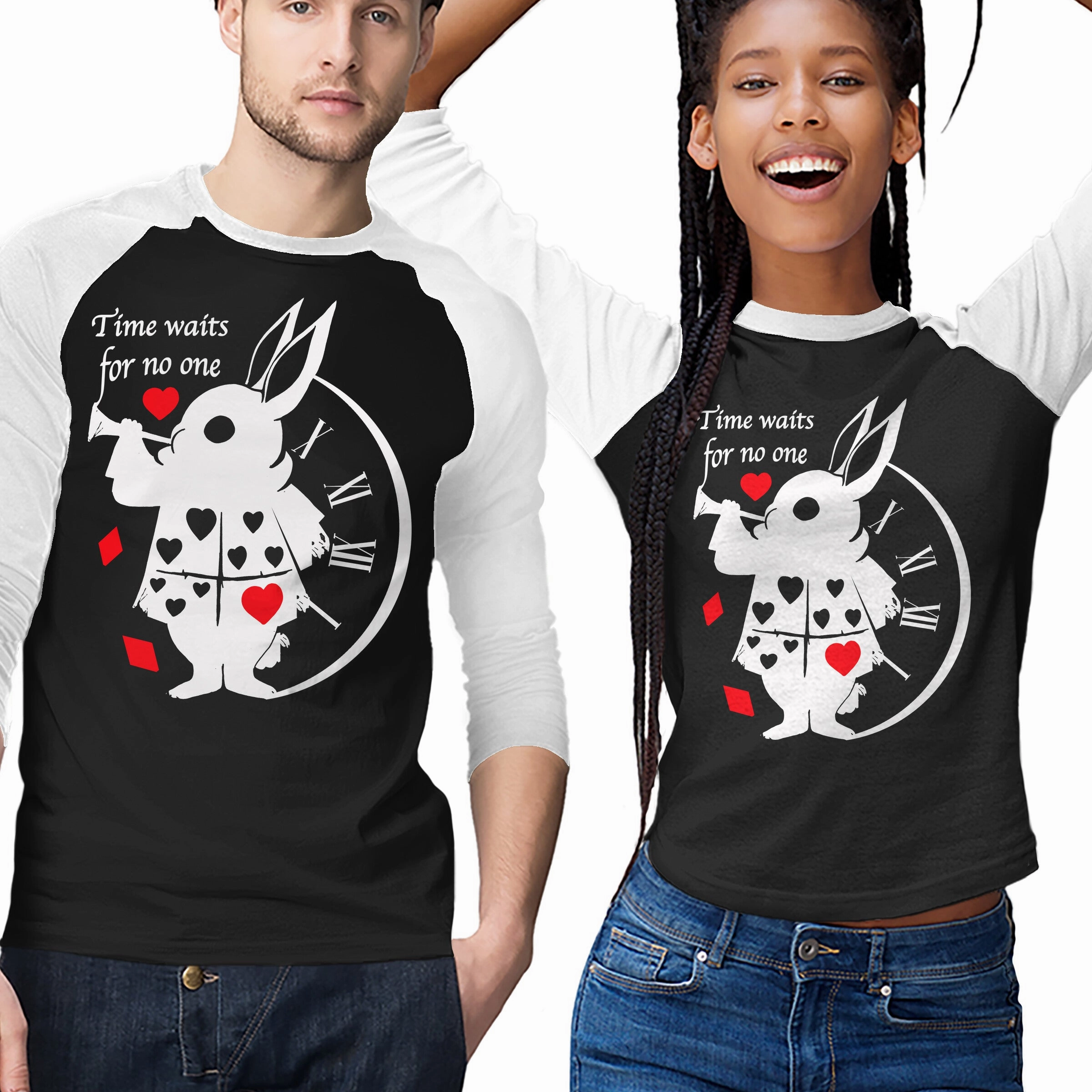 Time Waits For No One Flexible Ribbed Neckline