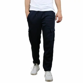 Men's Fleece Cargo Sweatpants With Open Bottom (Sizes, S-2XL) Comfort Focused Stay Dry