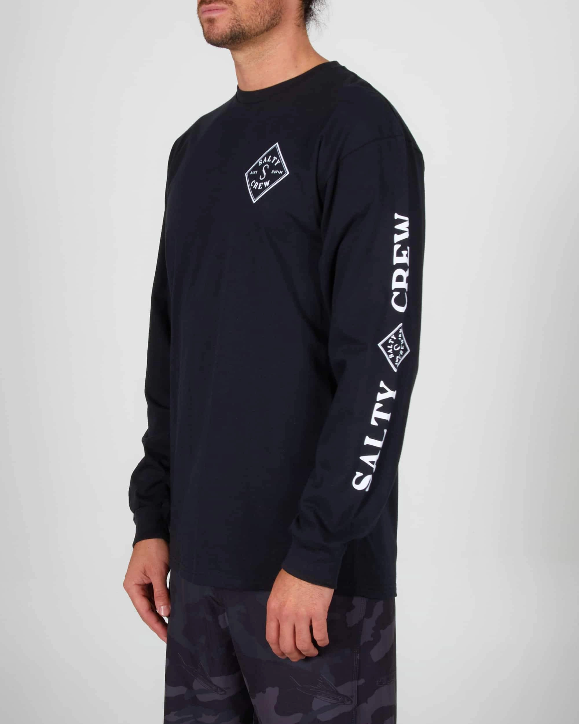 Travel convenience Tippet Premium L/S Tee - Black