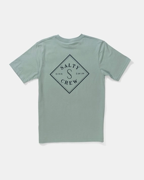 Tippet  S/S Tee Kids - Mackerel SoftBrushed DoubleStitched Hemming