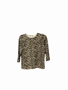 King Mode Top 3/4 Sleeve By Clothes Mentor In Animal Print, Size: M