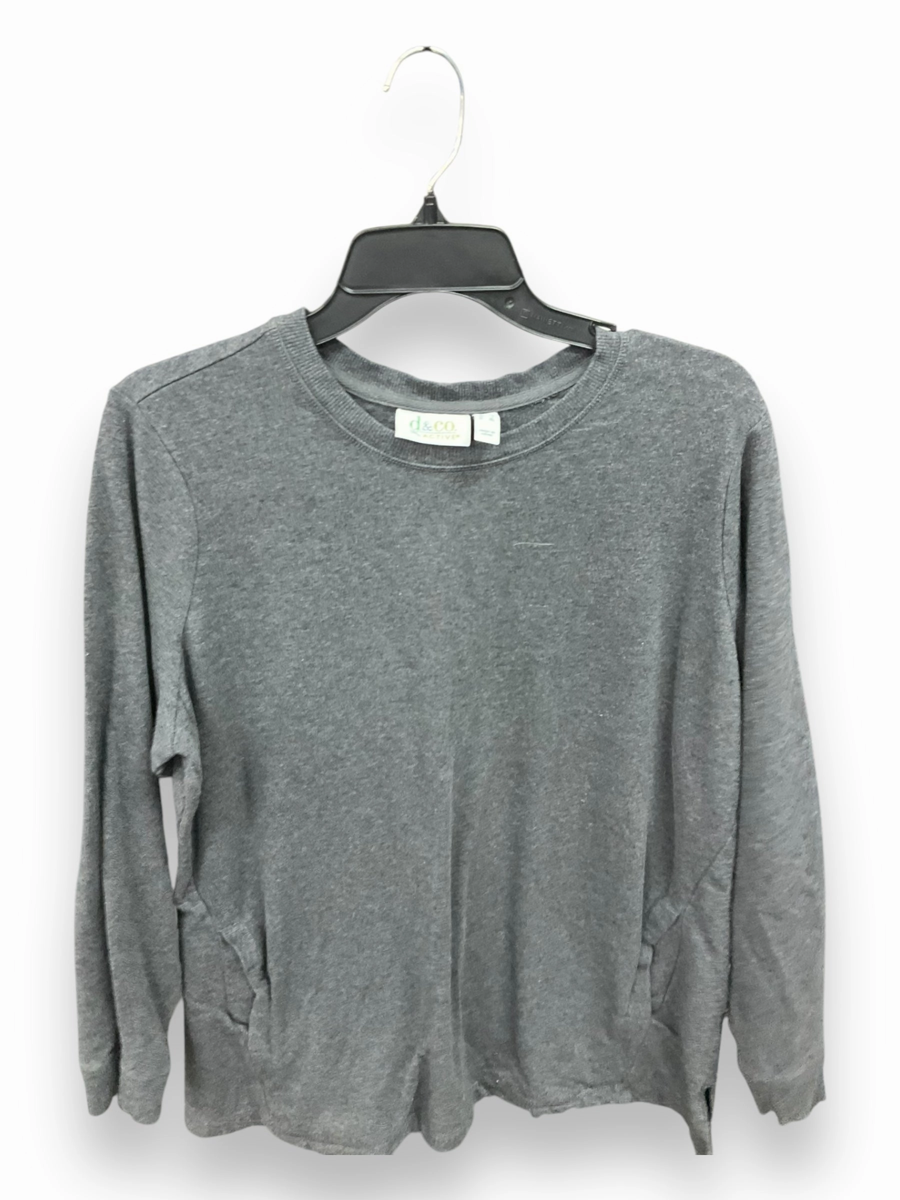 Cold Weather Outfit Luxury Touch Top Long Sleeve Basic By Denim And Company In Grey, Size: L