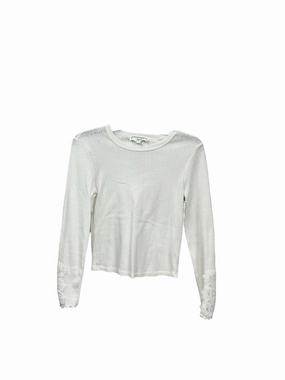 Top Long Sleeve Basic By Hippie Rose In Cream, Size: M Metro Edge