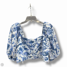 SlipResistantHem Durable Stitching Top Long Sleeve By Abercrombie And Fitch In Floral Print, Size: L
