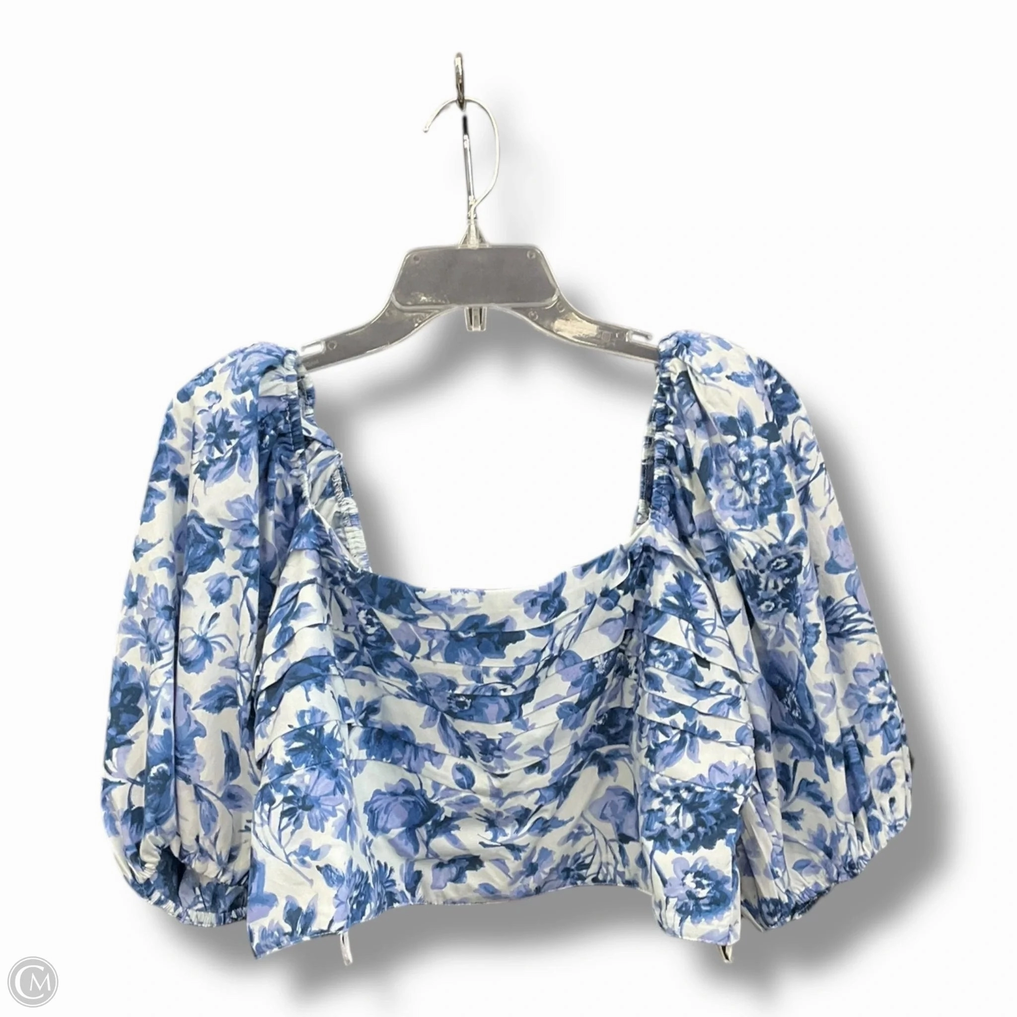 SlipResistantHem Durable Stitching Top Long Sleeve By Abercrombie And Fitch In Floral Print, Size: L