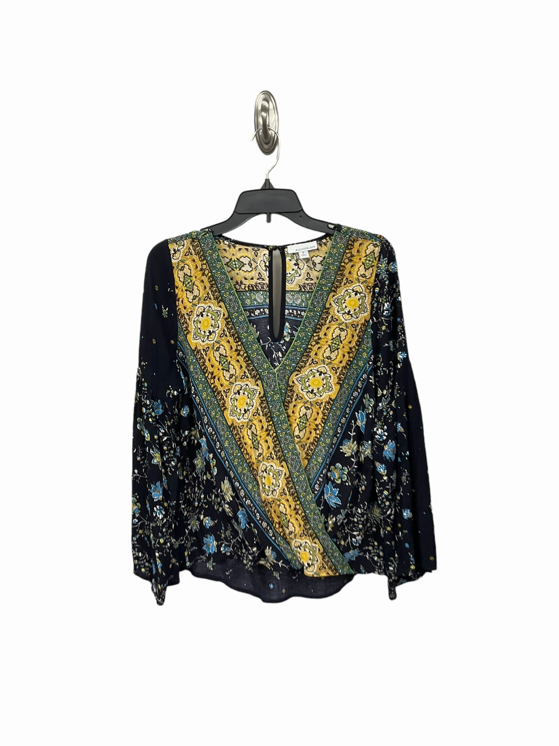 Art Glow Activewear Top Long Sleeve By Allison Joy In Floral Print, Size: S