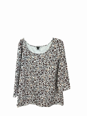 Top Long Sleeve By Ann Taylor In Floral Print, Size: Xxl Chic Design