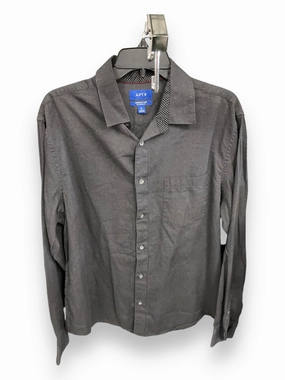 Top Long Sleeve By Apt 9 In Grey, Size: Xl WeightlessLayeringPiece LightweightWeave
