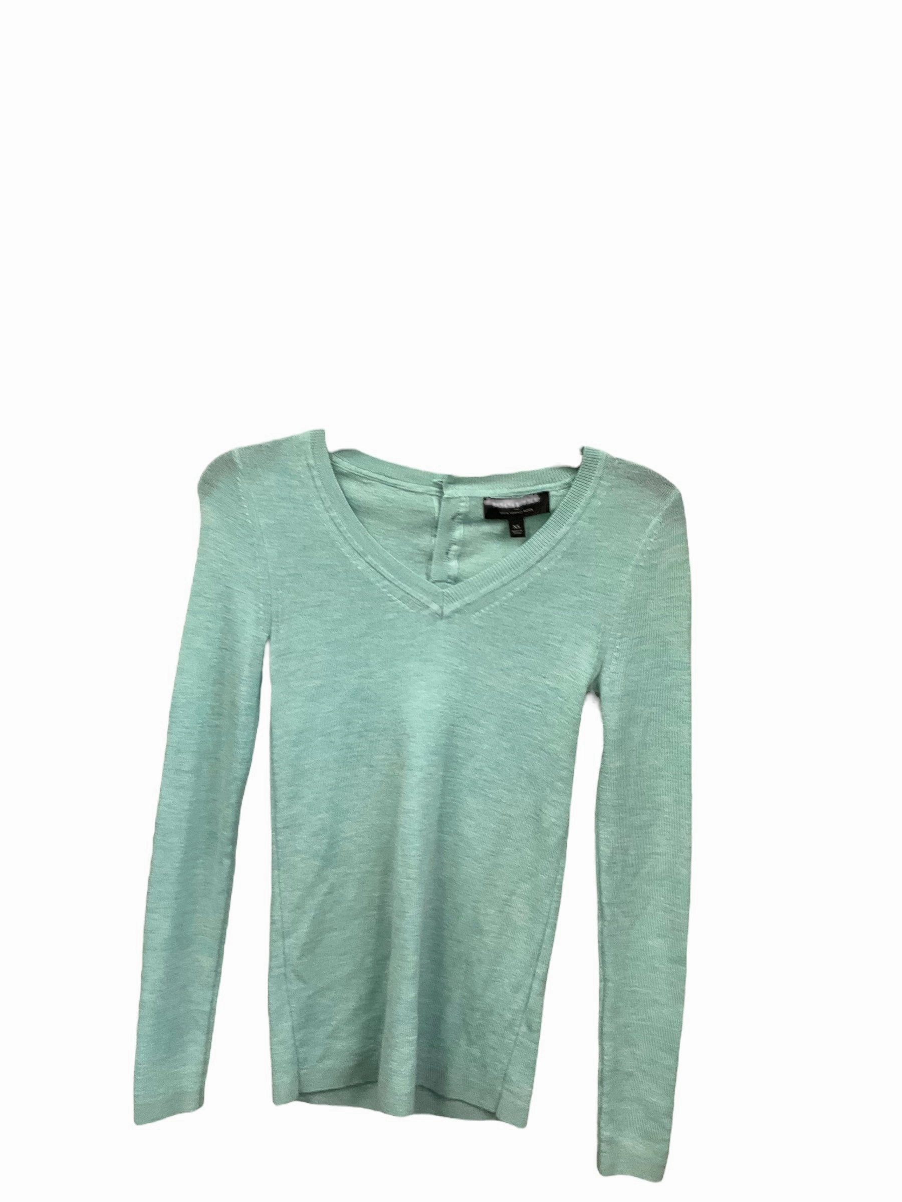 Hygienic Finish Top Long Sleeve By Banana Republic In Aqua, Size: Xs