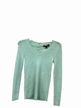 Hygienic Finish Top Long Sleeve By Banana Republic In Aqua, Size: Xs