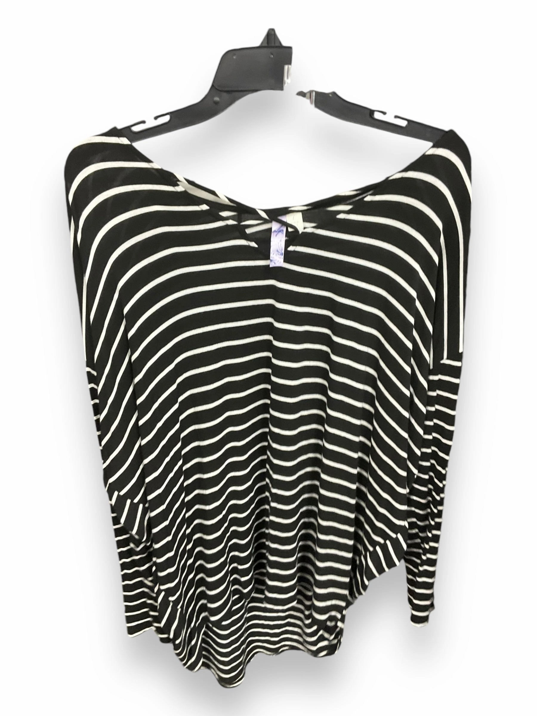 Top Long Sleeve By Clothes Mentor In Striped Pattern, Size: L QuickDrying Fiber