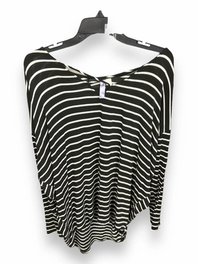 Top Long Sleeve By Clothes Mentor In Striped Pattern, Size: L QuickDrying Fiber