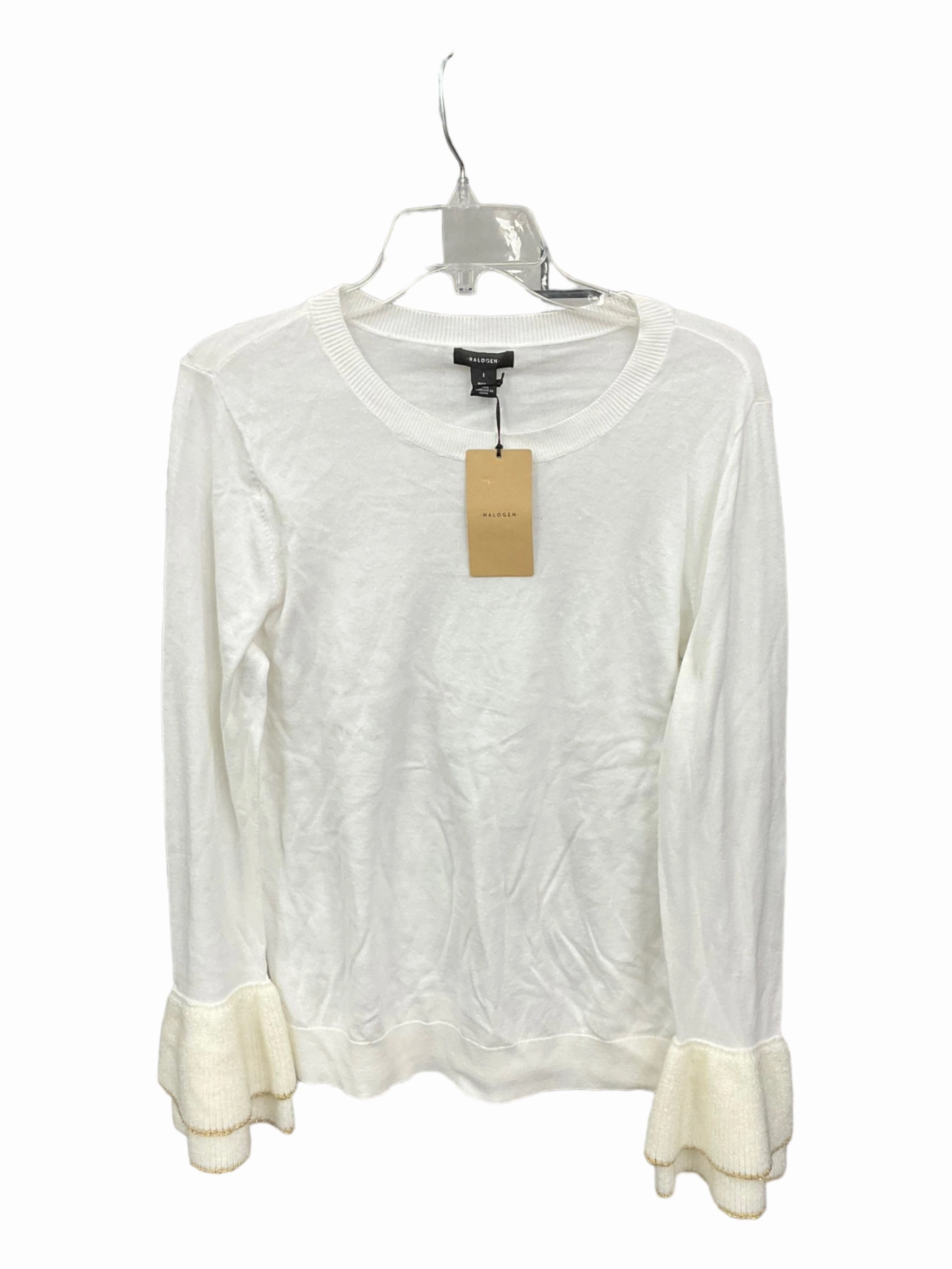 Tight Net Practical Boots Top Long Sleeve By Halogen  Size: Xs