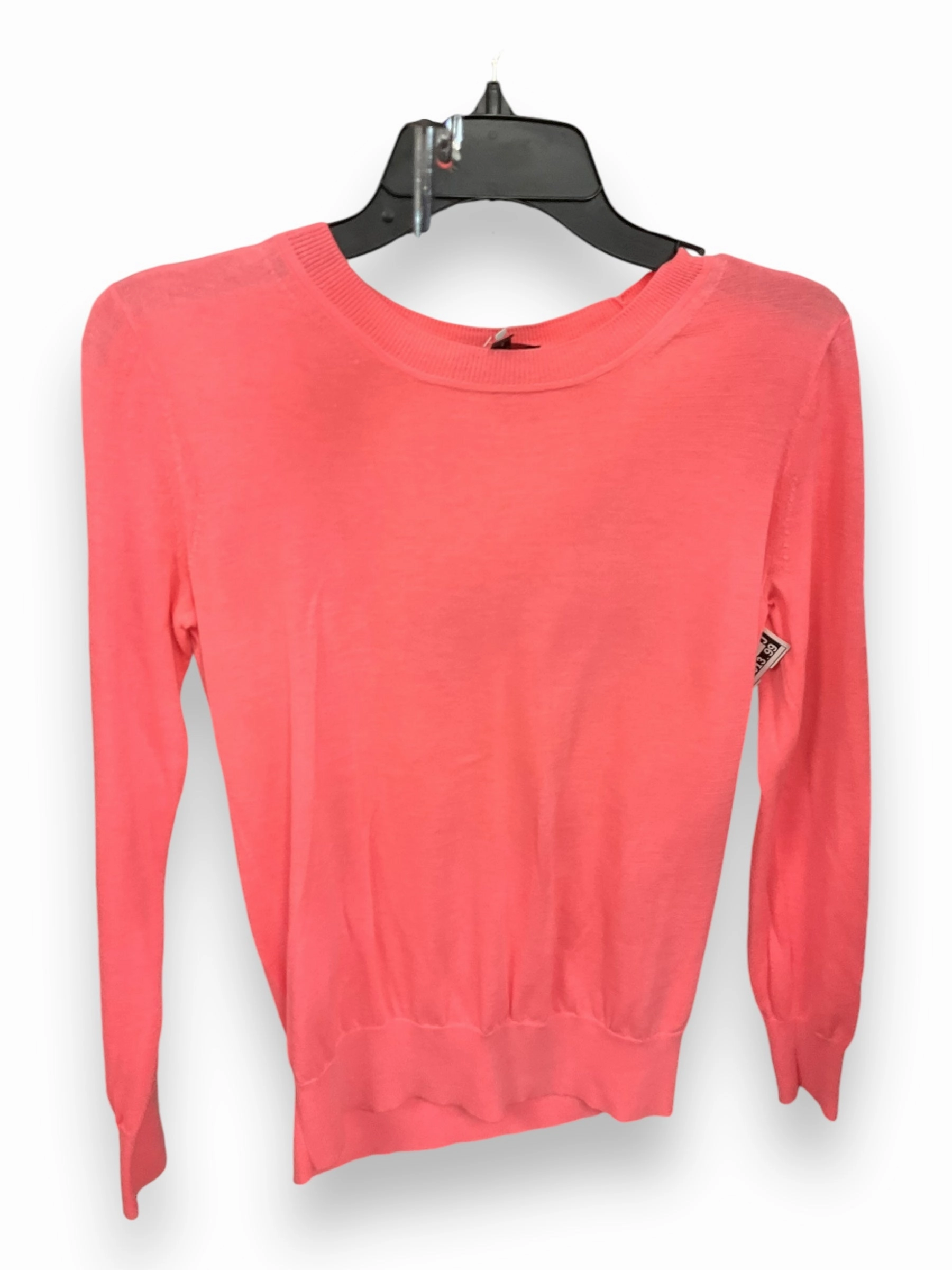 Top Long Sleeve By J. Crew In Coral, Size: Xs Relaxed Wear