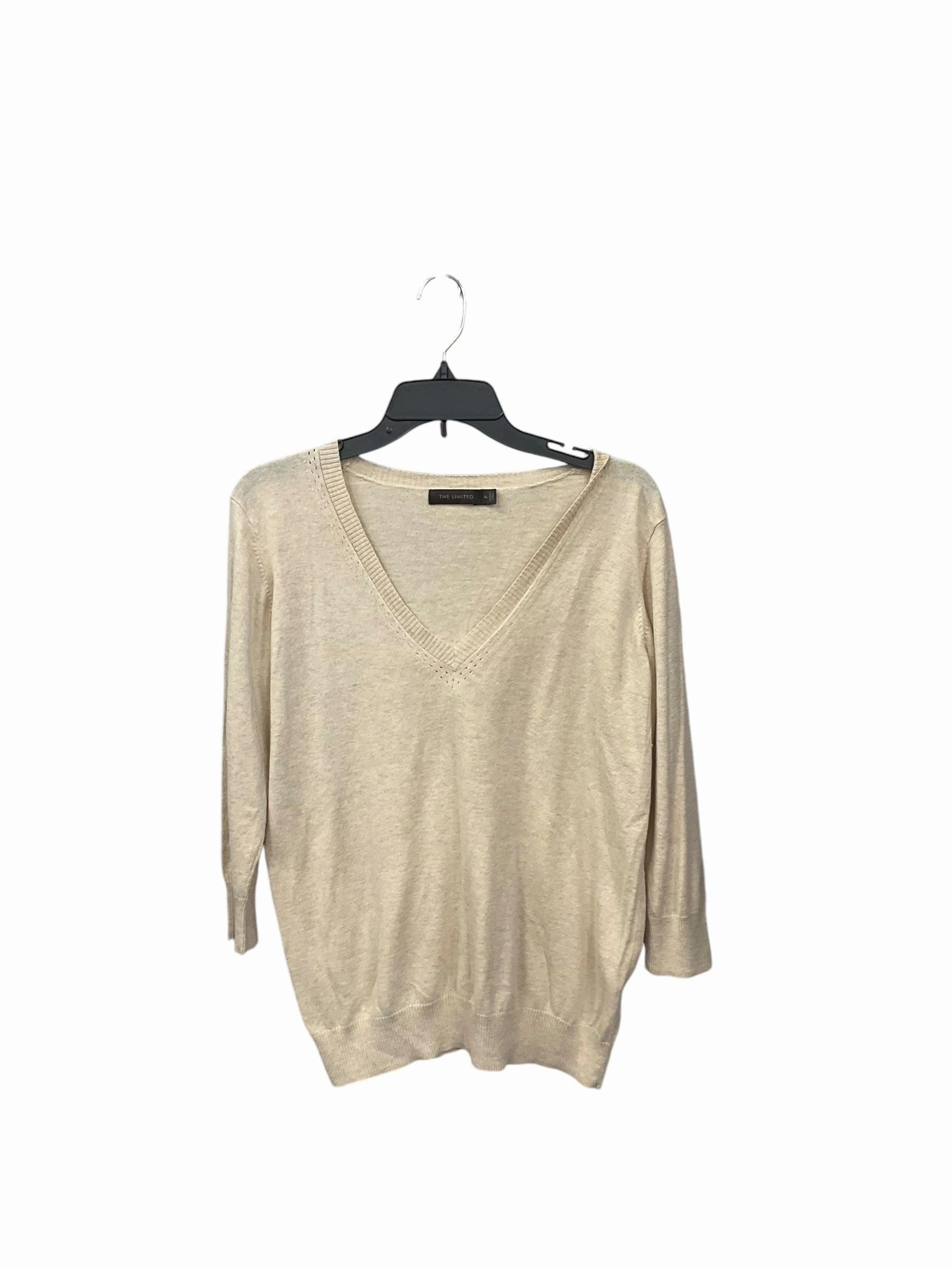 Top Long Sleeve By Limited In Beige, Size: Xl Warm Outerwear Winter Wear