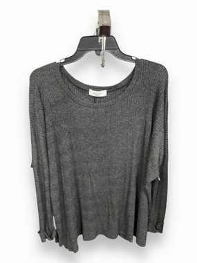 Next Core TactileStitching Top Long Sleeve By Lucky Brand In Grey, Size: Xs