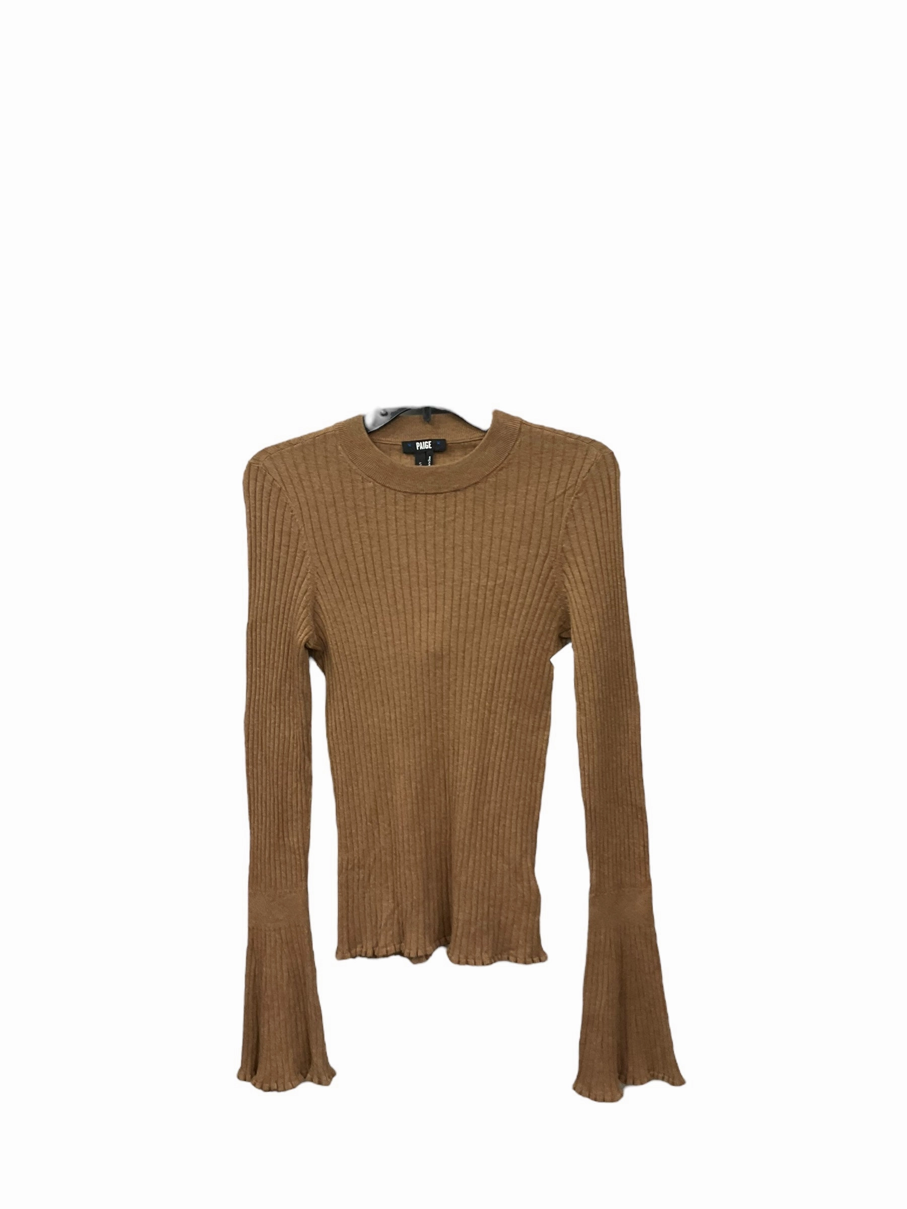 Royal Mode Top Long Sleeve By Paige In Brown, Size: S