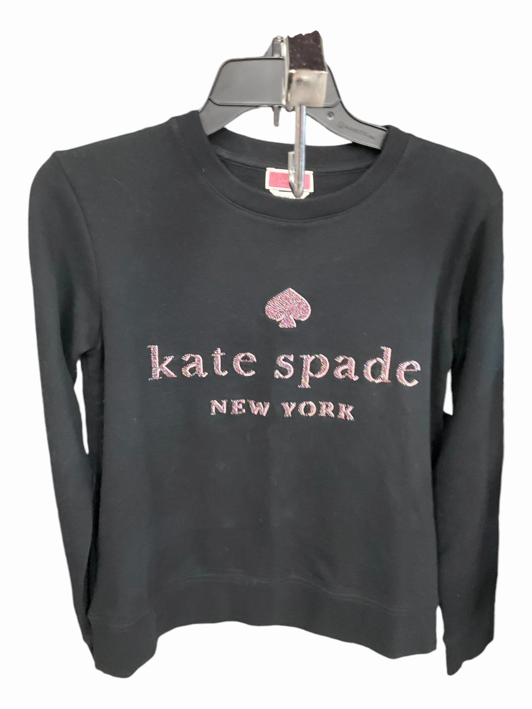 Top Long Sleeve Designer By Kate Spade In Black, Size: Xs Global Glow