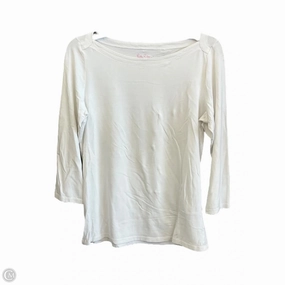 Outdoor Apparel Top Long Sleeve Designer By Lilly Pulitzer In White, Size: M