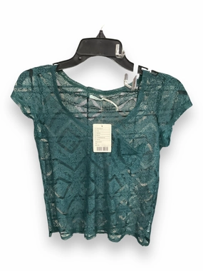 Smile Ease casual top Top Short Sleeve Basic By Kimichi Blue In Green, Size: Xs