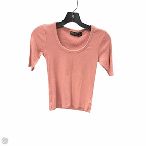 Green Fit Top Short Sleeve Basic By Rachel Zoe In Pink, Size: Xs