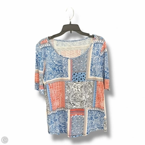 Mature Charm Top Short Sleeve By Cato In Print, Size: M