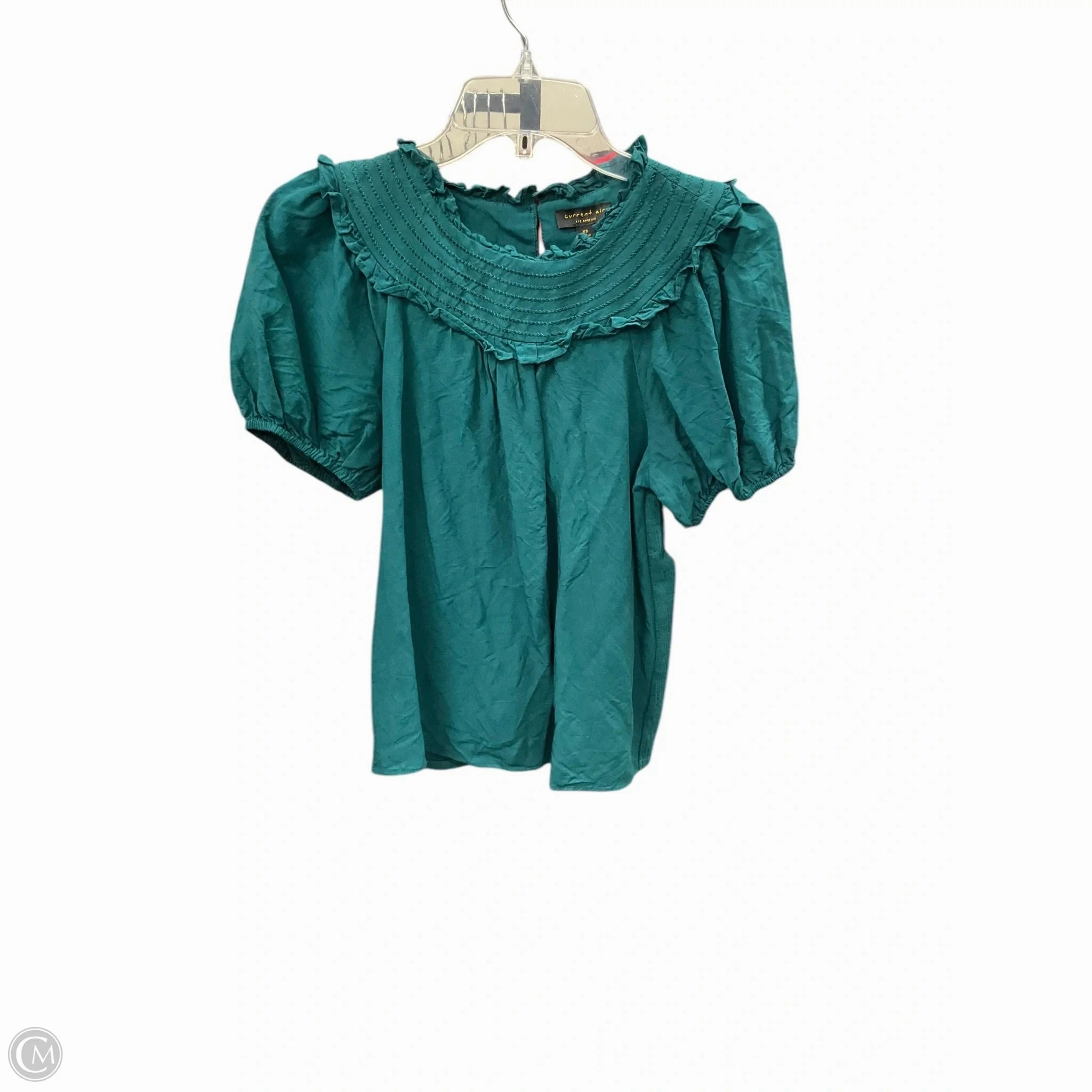 Top Short Sleeve By Current Air In Green, Size: Xs Easy Tunic