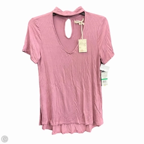 Top Short Sleeve By Living Doll In Pink, Size: L ReinforcedStitching DoubleLayered Fabric