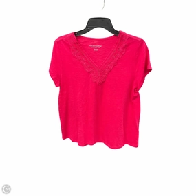 WindproofInterior FourWayStretchClothing Top Short Sleeve By Soft Surroundings In Pink, Size: Sp