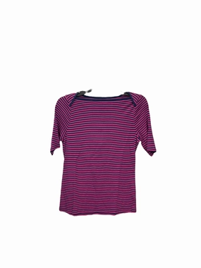 Top Short Sleeve By Talbots In Blue & Pink, Size: L Bright Color