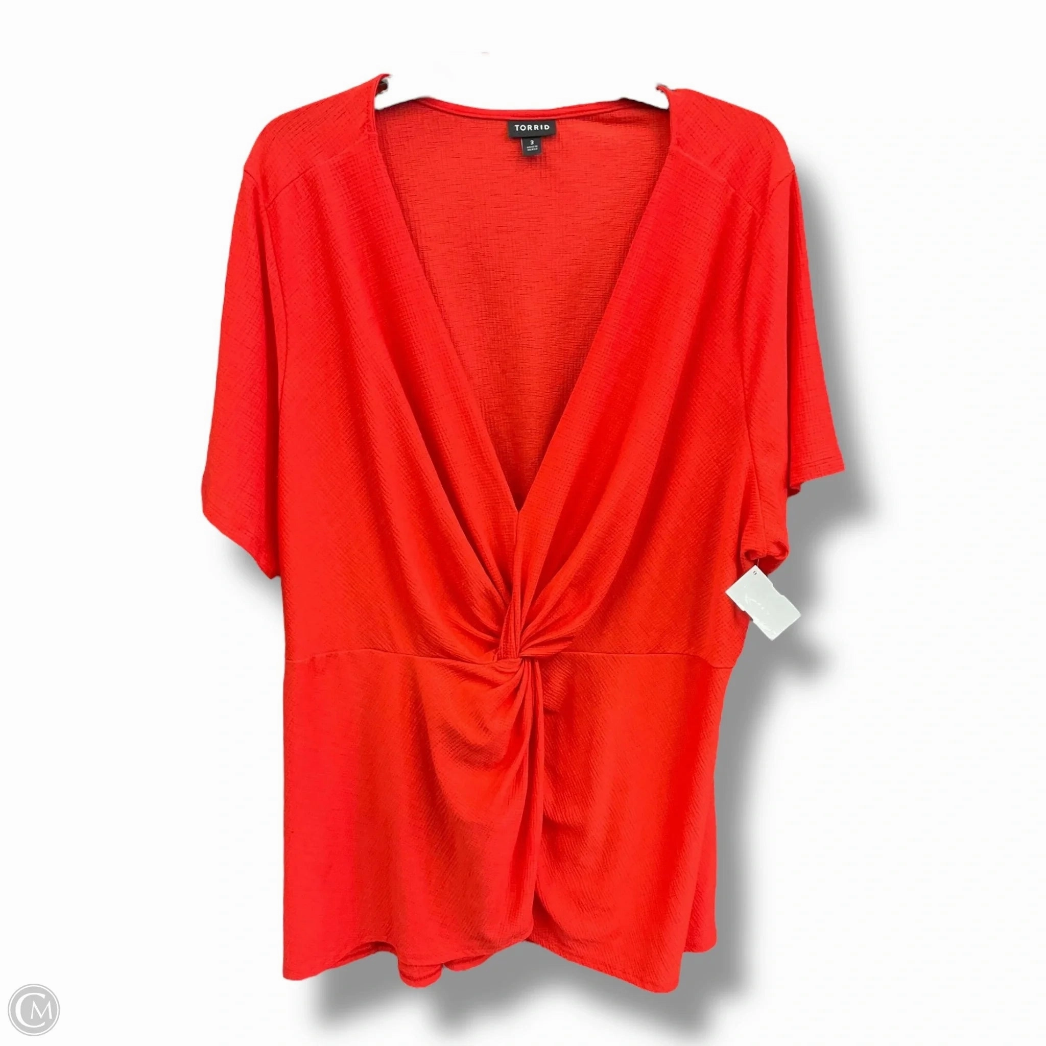 Top Short Sleeve By Torrid In Orange, Size: 3x Smart Fit
