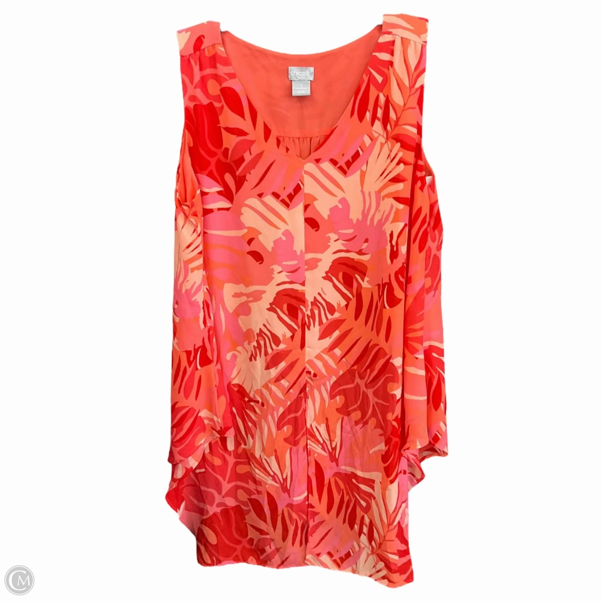 Conscious Core Warm Fit Top Sleeveless By Chicos In Multi-colored, Size: M