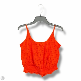 Fashionable Vest Cool Nylon Top Sleeveless By Clothes Mentor In Orange, Size: L