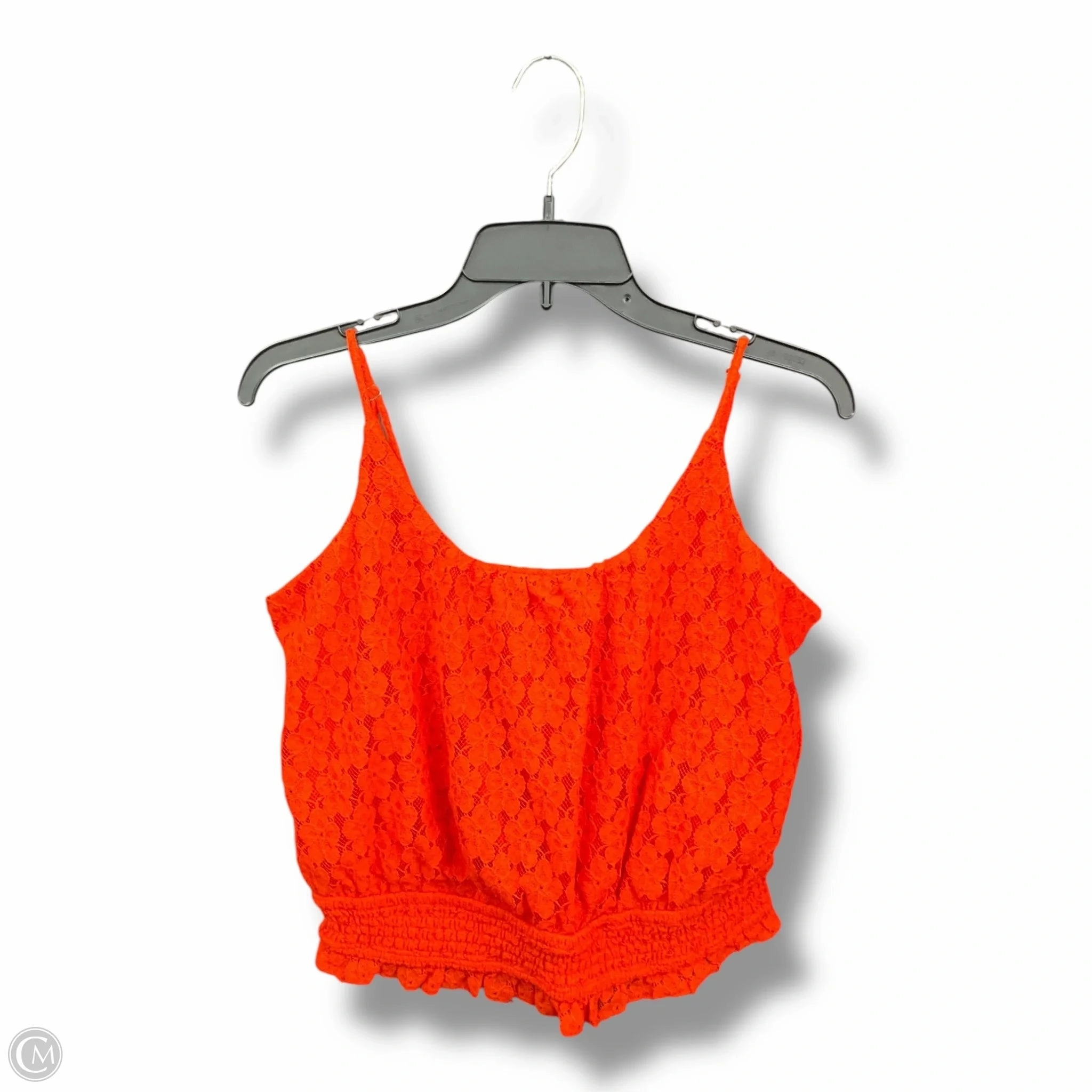 Fashionable Vest Cool Nylon Top Sleeveless By Clothes Mentor In Orange, Size: L