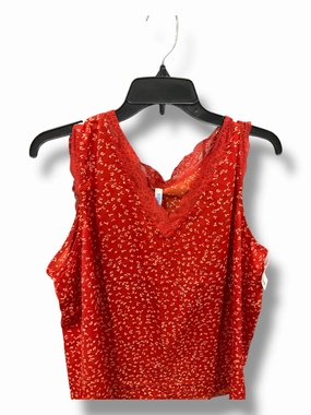 Top Sleeveless By Clothes Mentor In Red, Size: 2x LowProfile Fasteners Adjustable Hem