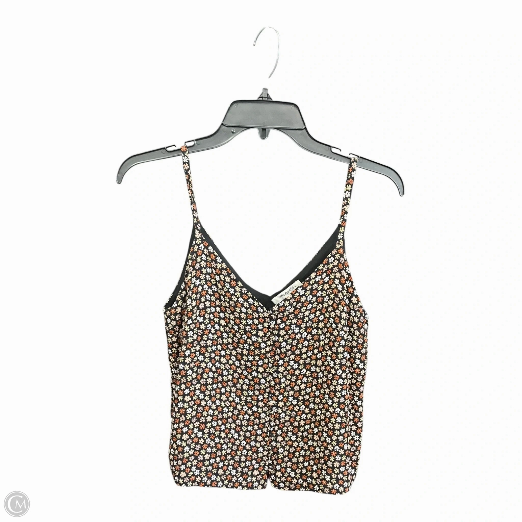 Top Sleeveless By Madewell In Floral Print, Size: Xs Work-Ready Sustainable Base