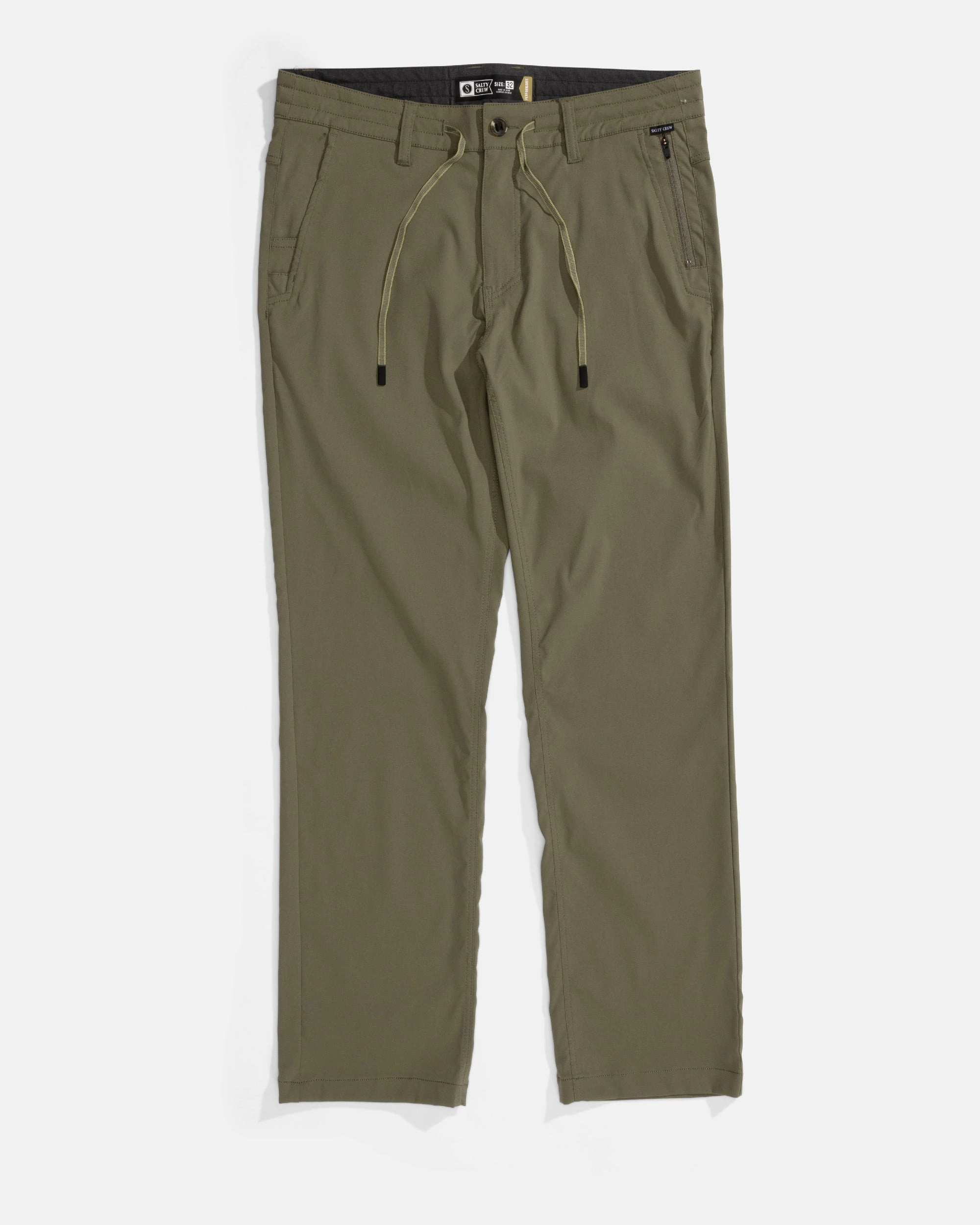 Stylish Cut Transom Tech Pants - Dusty Olive