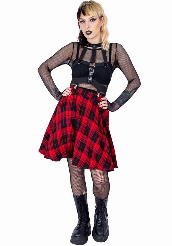 Elrene [Red Check] | SKIRT* Tie Dye Style