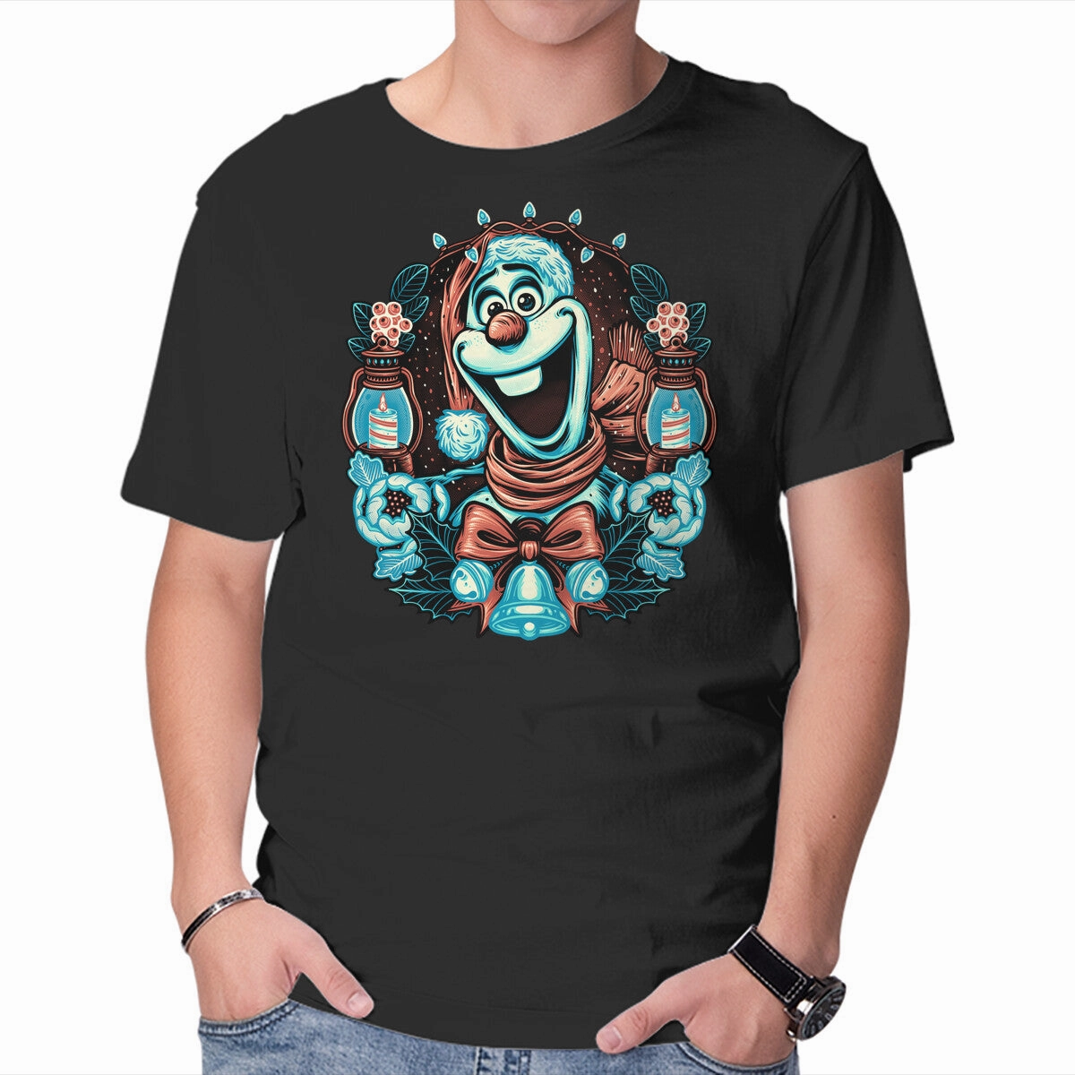 Christmas Snowman futuristic Light and Breezy