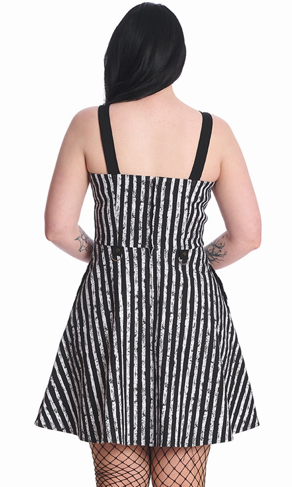 Draped Silhouette Understated Charm Spooky Nightwalks | FLARED DRESS