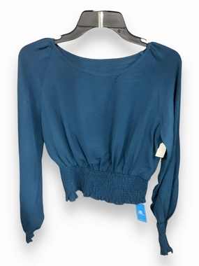Top Long Sleeve By Cupshe In Teal, Size: S Hypoallergenic Fibers Cozy Design