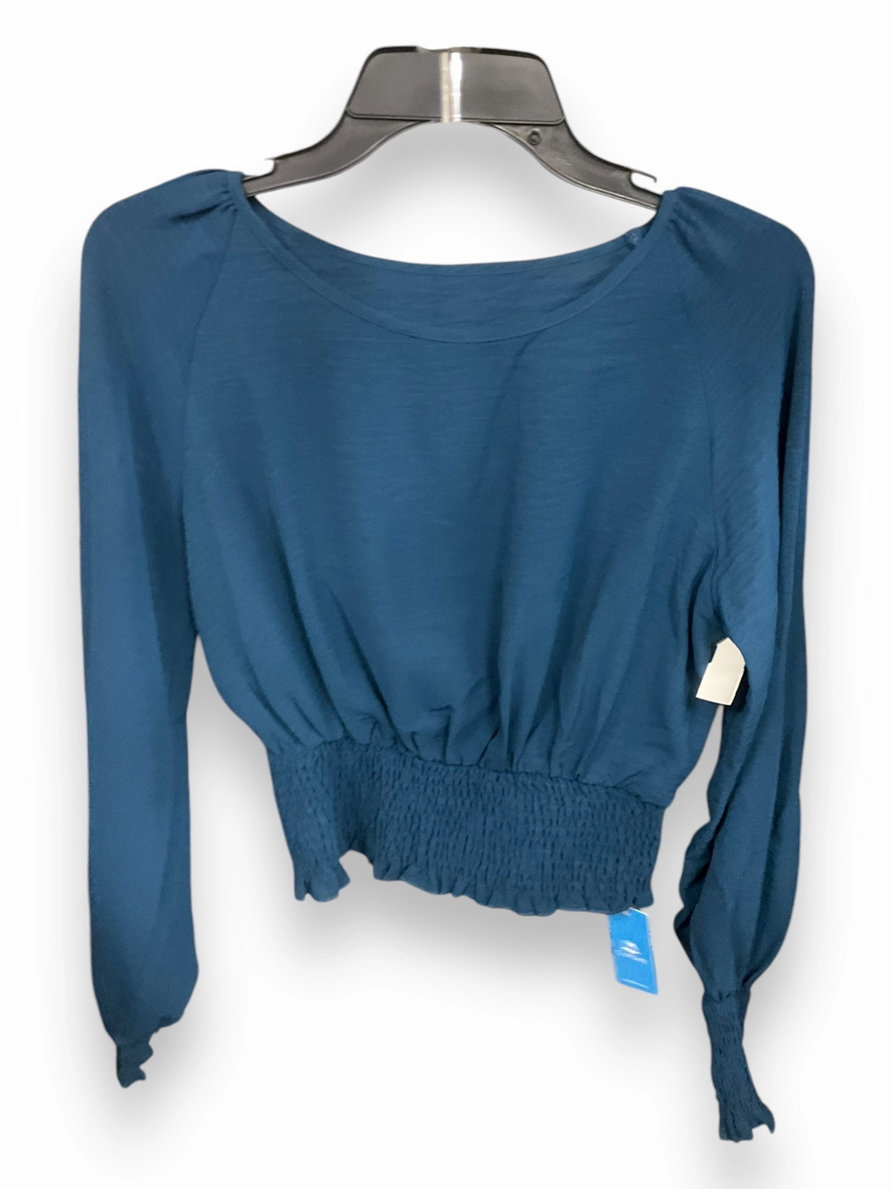 Top Long Sleeve By Cupshe In Teal, Size: S Hypoallergenic Fibers Cozy Design