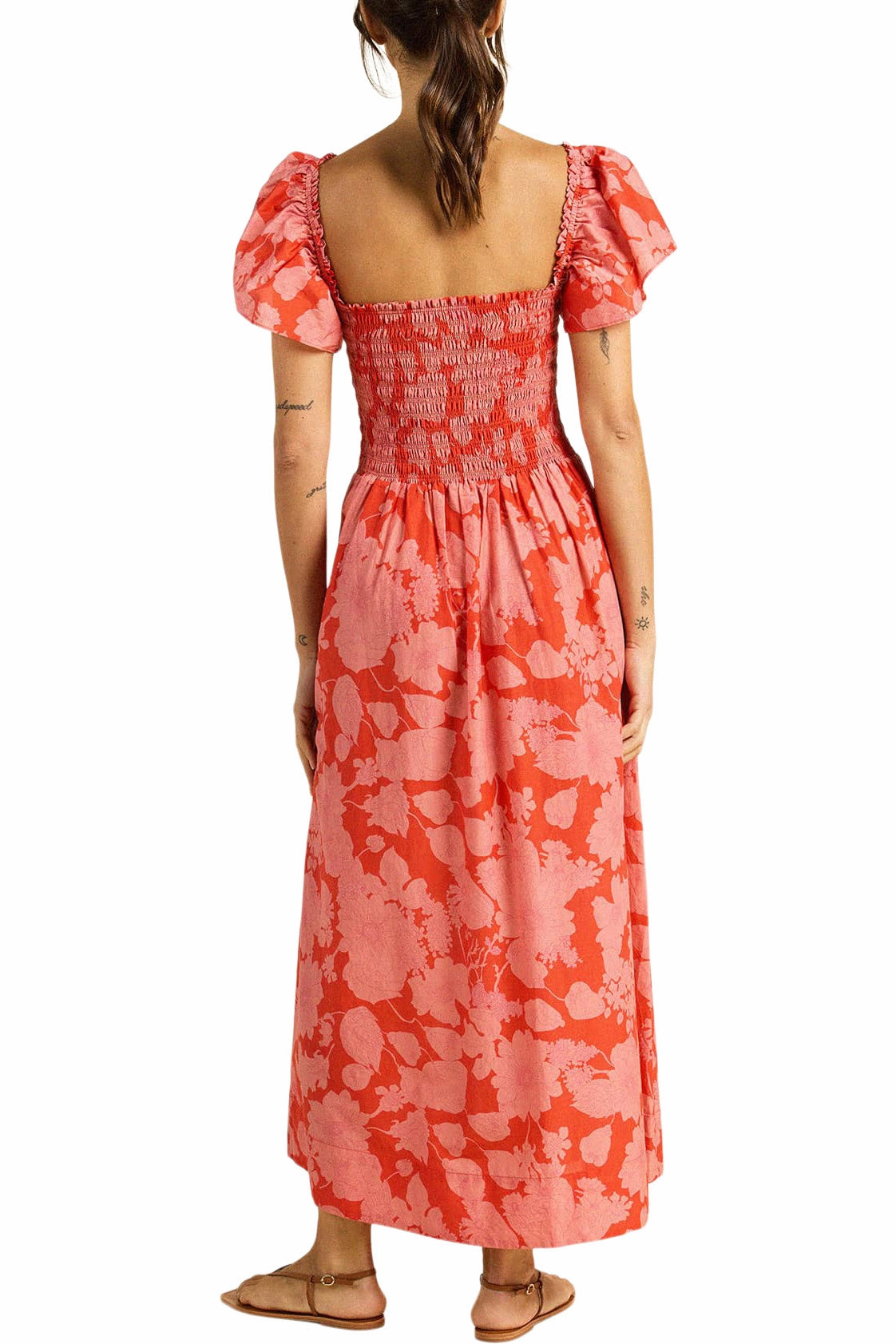 Easy Texture Trovata Birds of Paradise Esme Dress in Roseglow