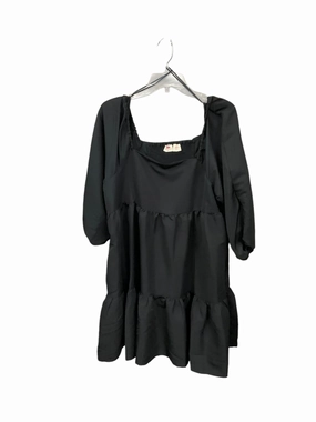 StretchableFabric Tunic 3/4 Sleeve By Levis In Black, Size: Xl