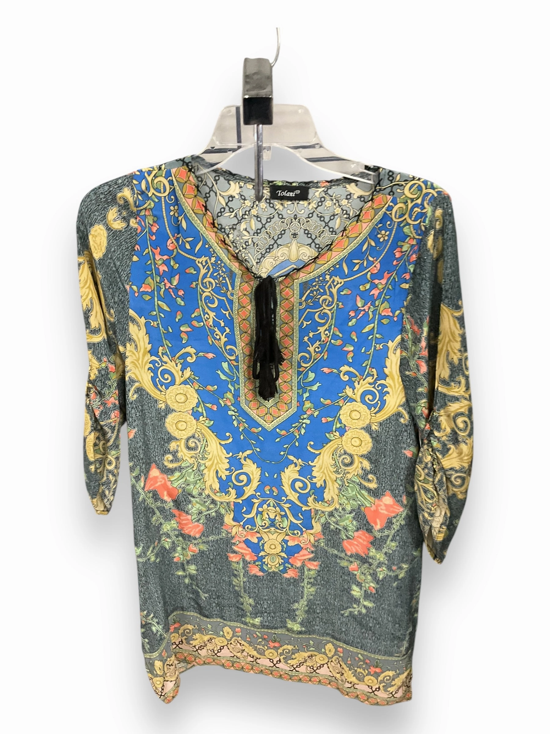 Winter Protection Brave Mode Tunic 3/4 Sleeve By Tolani In Multi-colored, Size: S