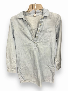 Thermal Insulation Layer Tunic Long Sleeve By Old Navy In Blue Denim, Size: Xs