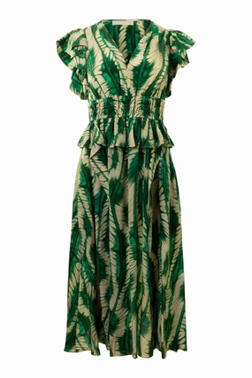 Ulla Johnson Brielle Dress in Acacia Calm Outfit